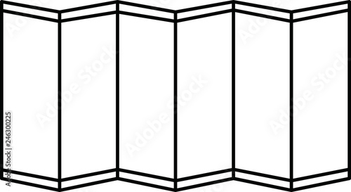 Folding screen outline