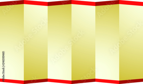 Gold folding screen