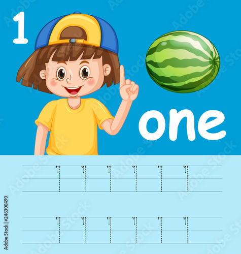 Number five tracing worksheets