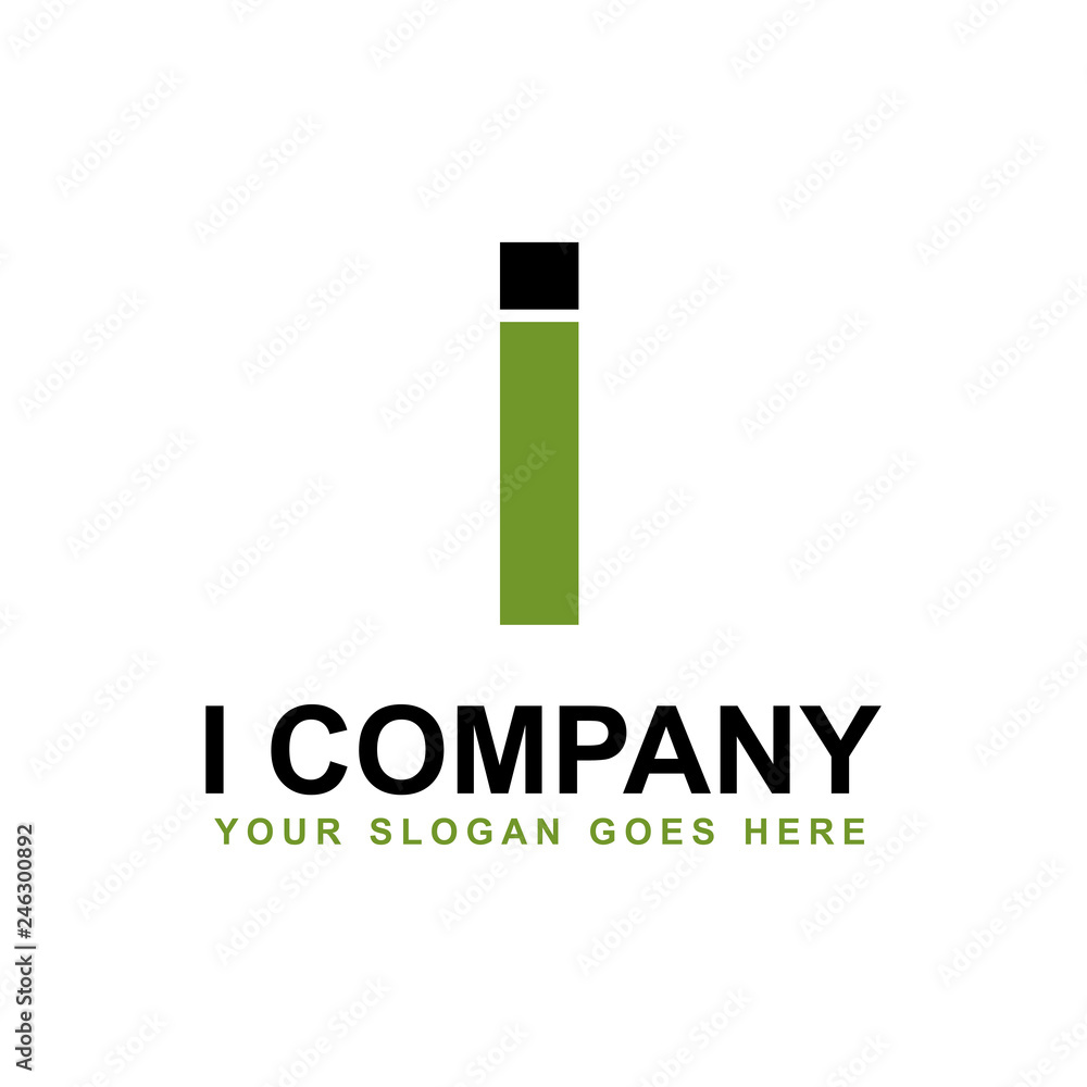 I letter logo design vector template I letter logo design vector template