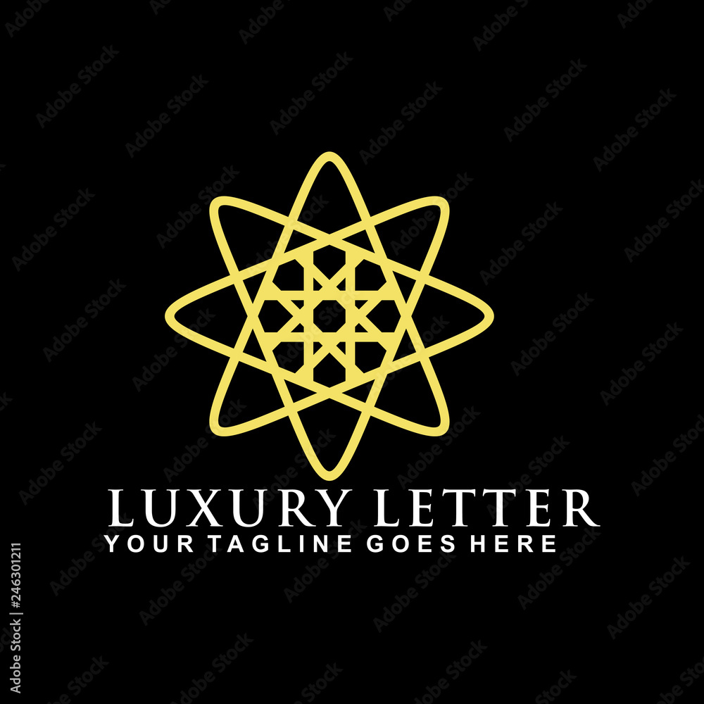 Luxury logo design vector template