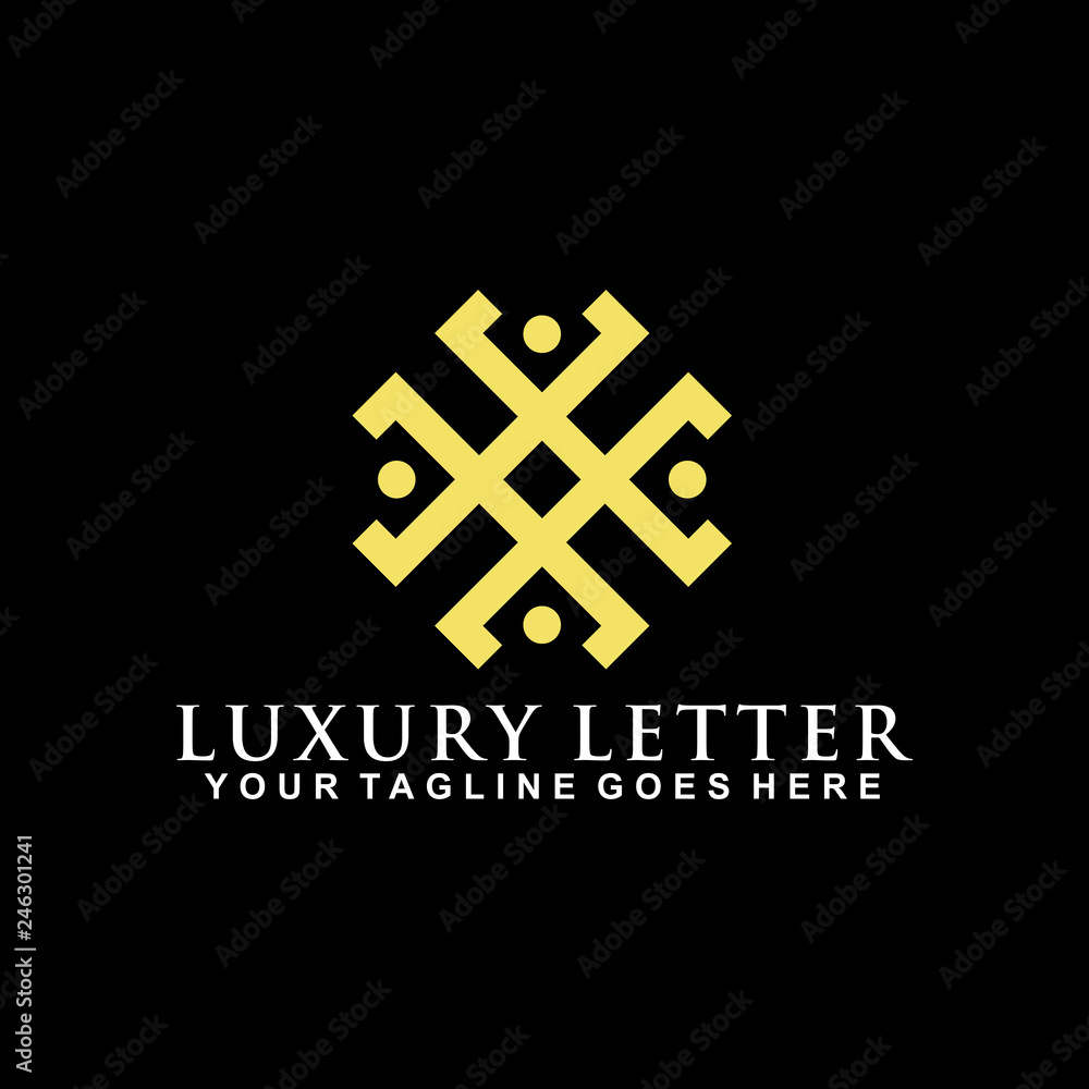 Obraz premium Luxury logo design vector template