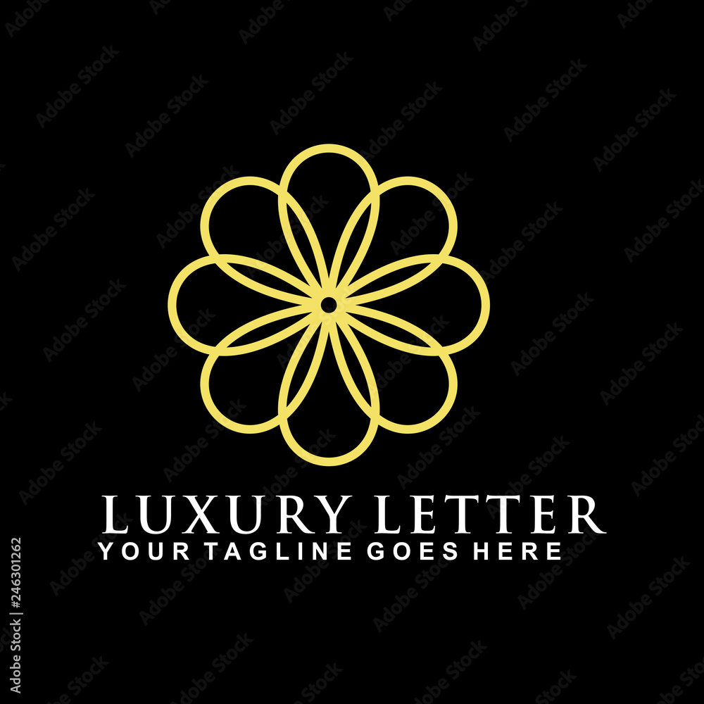 Luxury logo design vector template