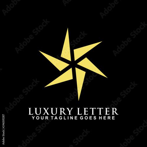 Luxury logo design vector template