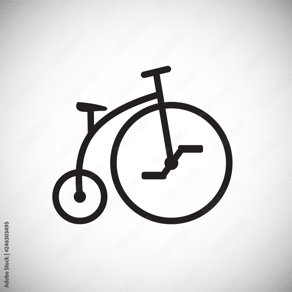 Bicycle icon on white background for graphic and web design, Modern simple vector sign. Internet concept. Trendy symbol for website design web button or mobile app