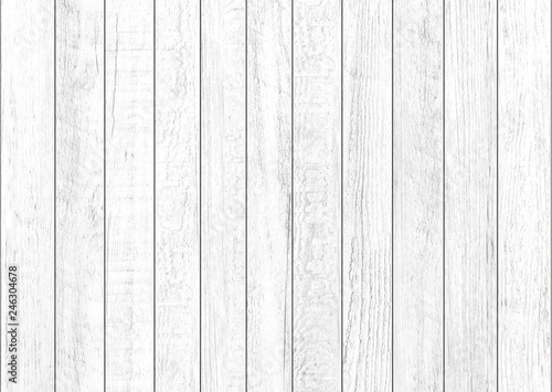 White natural wood wall background. Wood pattern and texture background.