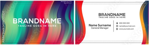Modern creative and clean business card template, polygon background, flyer design, name card template. Corporate identity with abstract illustration. Vector company style for brandbook