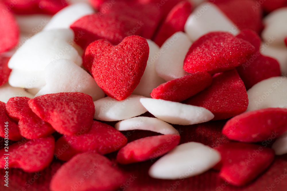 heart shapes in sugar heart shapes in sugar
