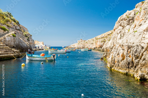 Blue Grotto boats, Malta