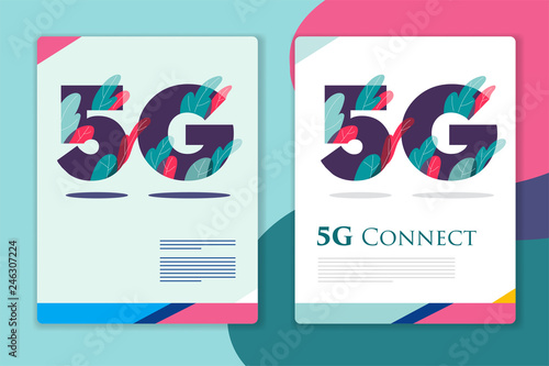 5G connection is coming. vector illustration