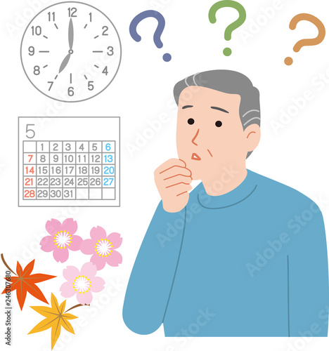 時間がわからなくなる症状の高齢者