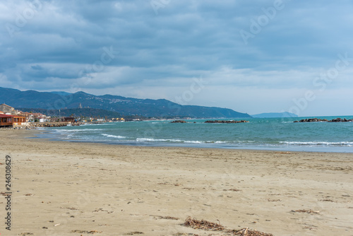 Waves Crashing Over a Rock on the Southern Italian Mediterranean Coast © JonShore