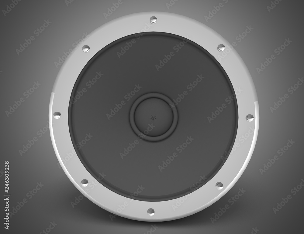 audio speaker concept. 3d illustration audio speaker concept. 3d illustration