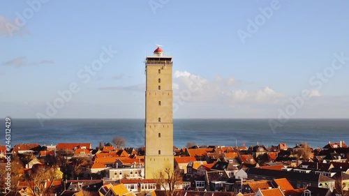 NorthSea shipping traffic control center in lighthouse of Terschelling island ZOOM IN. photo
