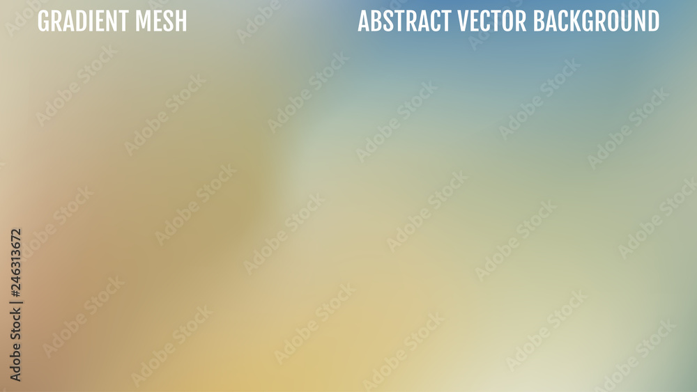 Fototapeta premium Abstract blurred gradient mesh background in blue colors. Smooth banner template. Easy editable soft colored vector illustration. Ecology concept for your graphic design, banner or poster.