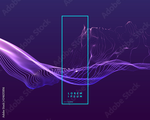 3d futuristic technology style. Abstract background. Vector illustration.