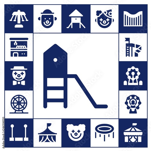 amusement icon set