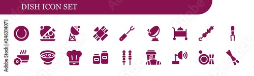  dish icon set