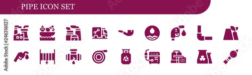  pipe icon set