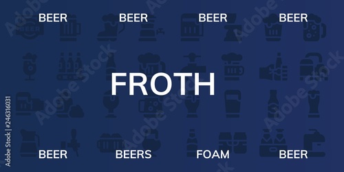  froth icon set