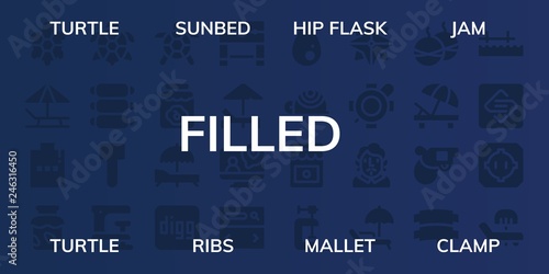  filled icon set