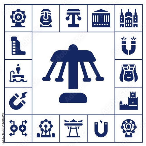  attraction icon set