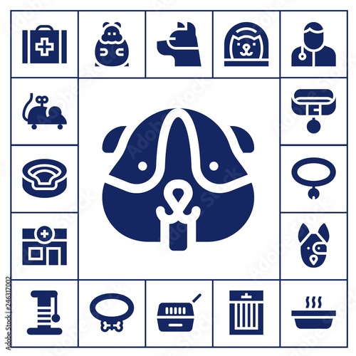  paw icon set