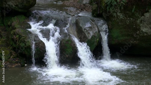 Schiessentuempel Waterfall in Mullerthal Valley, Little Switzerland of Luxembourg, Luxembourg, Europe photo