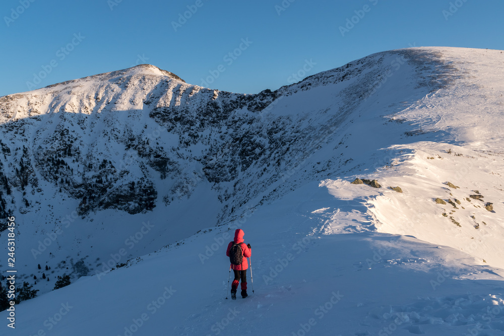 Winter hike to Chersky peak