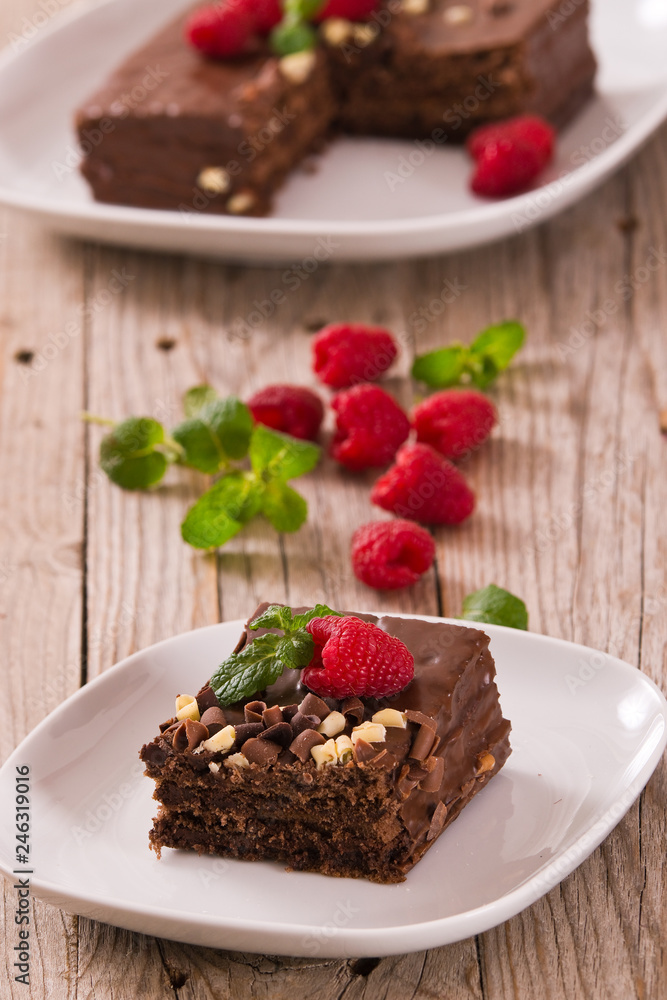 Chocolate cake. Chocolate cake.