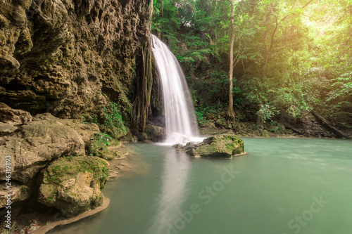 Erawan waterfall in Kanchanaburi, Thailand