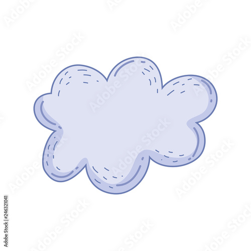 cute fairytale cloud icon