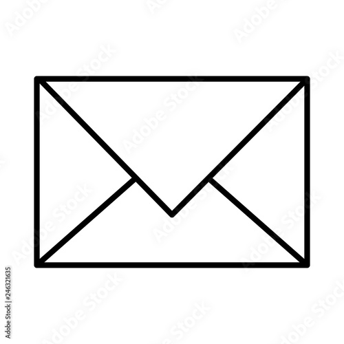 envelope mail isolated icon