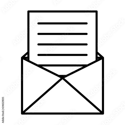 envelope mail isolated icon