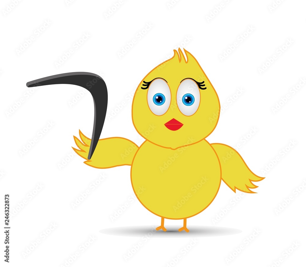 chick with weapon