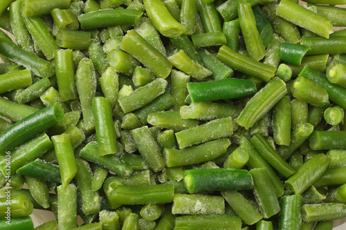 cut green beans background. cut green beans texture