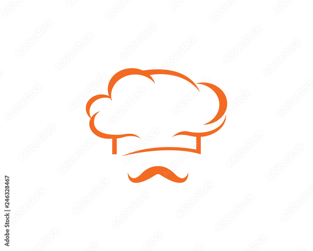 hat chef logo template vector illustration hat chef logo template vector illustration