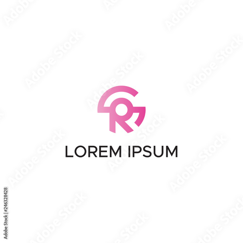 initial letter RS modern logo vector
