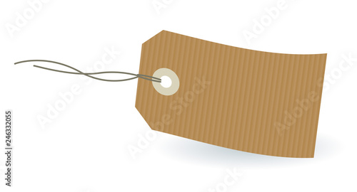 Kraft brown paper label
