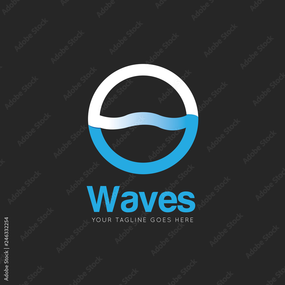 waves logo and icon vector illustration design template waves logo and icon vector illustration design template