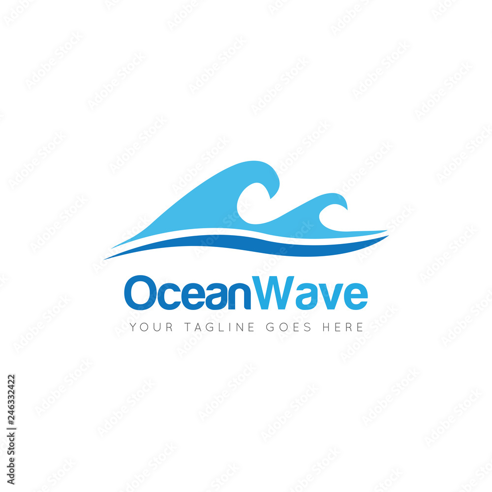 waves logo and icon vector illustration design template waves logo and icon vector illustration design template