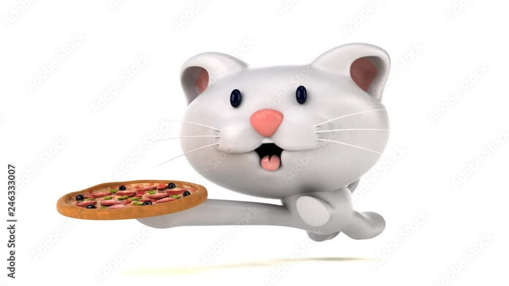 Fun cat running - 3D Animation Fun cat running - 3D Animation