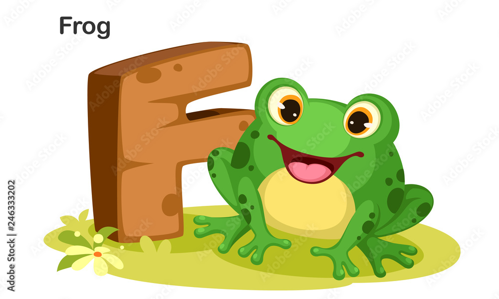 Fototapeta premium F for Frog