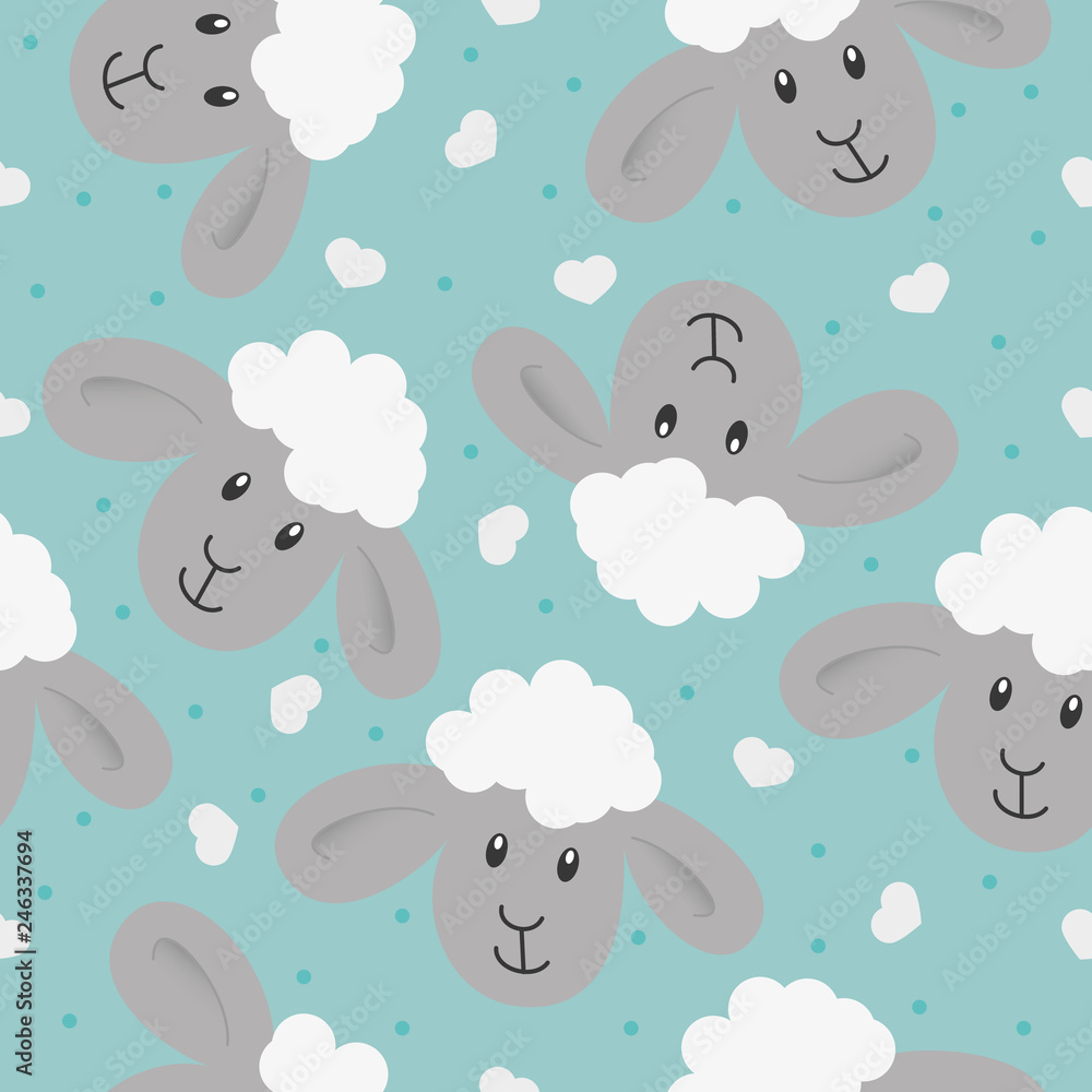 Seamless texture. Children s pattern. Can be used for fabric, wallpaper Seamless texture. Children s pattern. Can be used for fabric, wallpaper