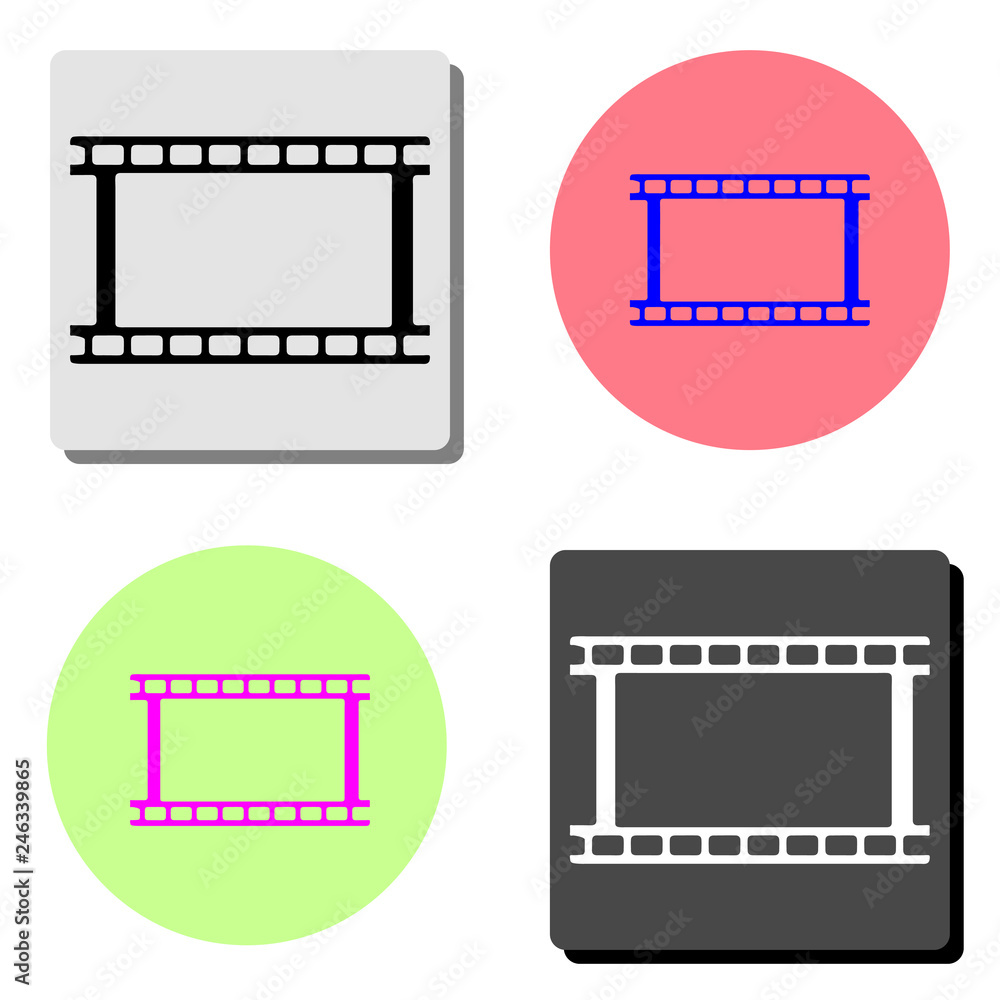 film strip. flat vector icon film strip. flat vector icon