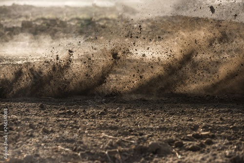 Wallpaper Mural dirt fly after motocross roaring by Torontodigital.ca