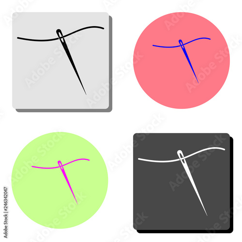 needle. flat vector icon