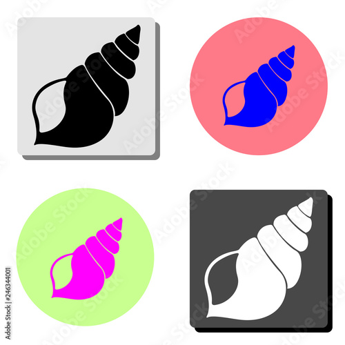 shell. flat vector icon