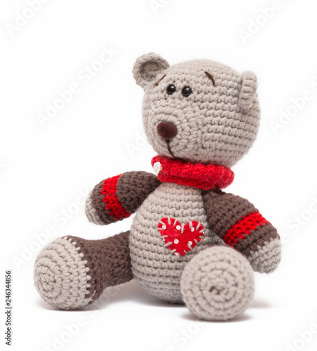Knitted toy - a little bear