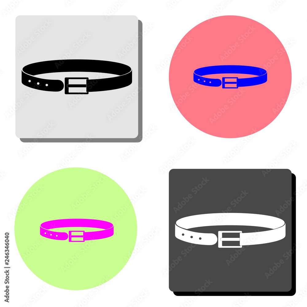 Fototapeta premium belt. flat vector icon